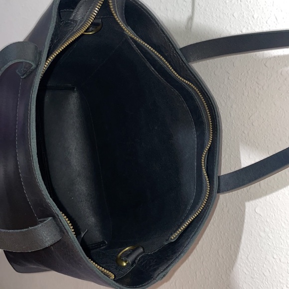 Madewell The Zip-Top Medium Transport Black Leather - Picture 6 of 11